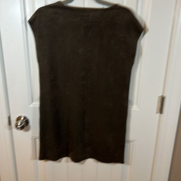 Artiza Wilfred Free Nori brown faux suede dress size XS sheath dress mini - Picture 4 of 8